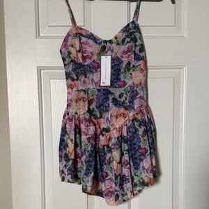 Goodnight Macaroon Drop Waist Romper Dress